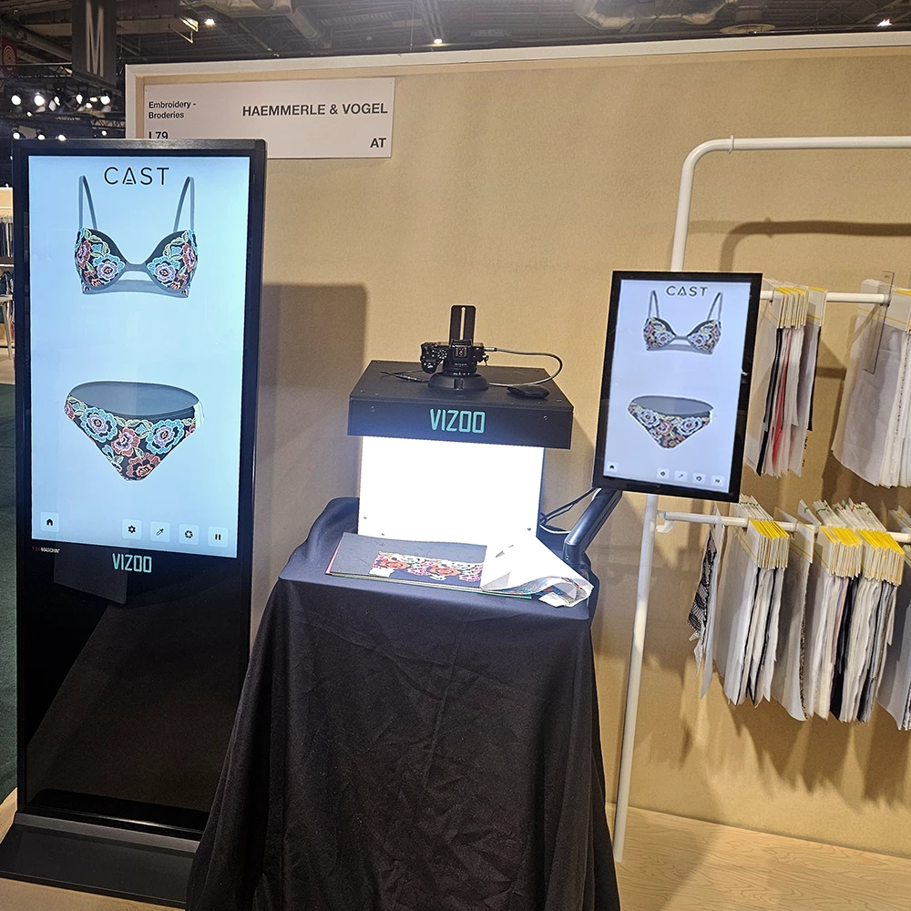 Booth at lingerie show