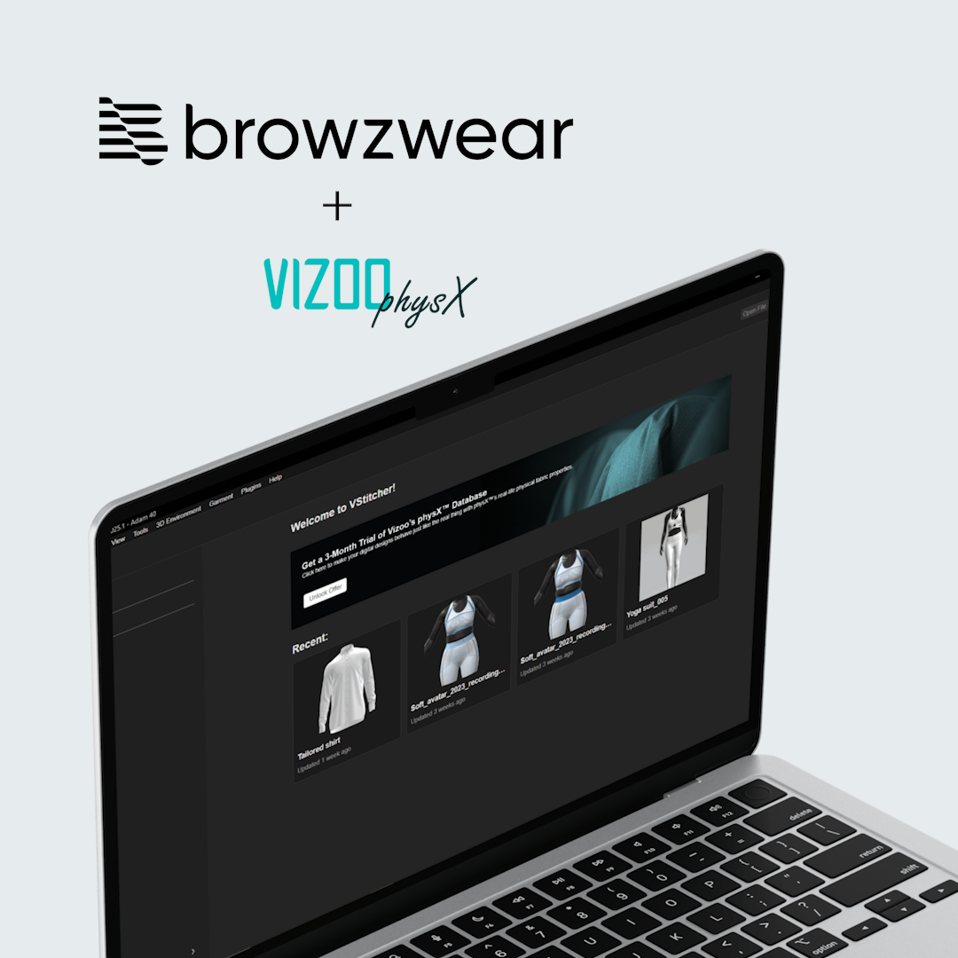 Browzwear Vstitcher Users get 3 months of free access* to physX™ Database